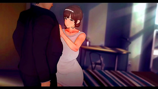 Curvy Student Tempts Teachers Rising Lust in Hot Classroom Moment