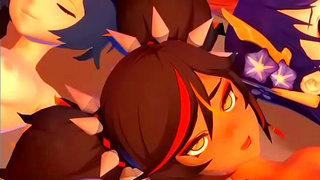 Ghost and Maid Ignite Hot Oral Battle in Sensual Magical Encounter