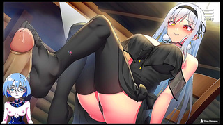 Busty Anime Babe Rides Hard for Mind-Blowing Gangbang Orgy Fun